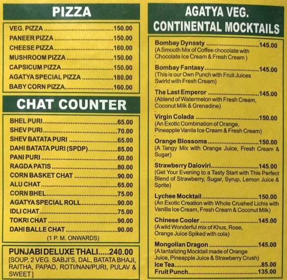 Agatya Veg Restaurant - Budhwar Peth - Pune image 8