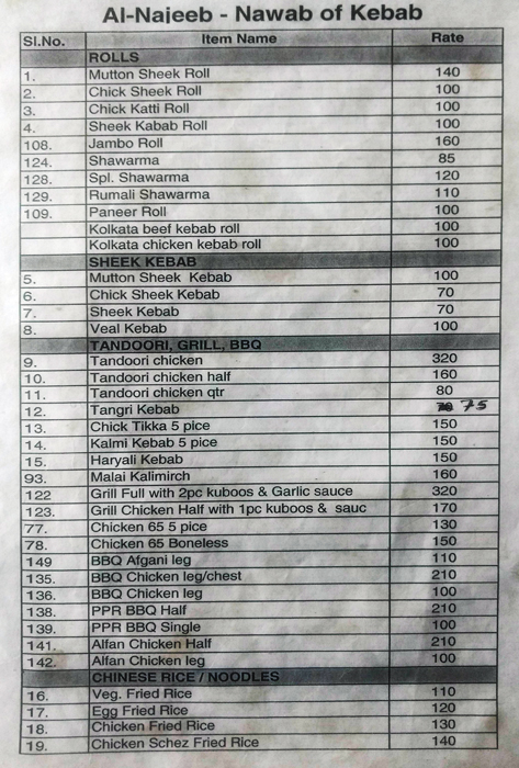 Al-Najeeb Nawab Of Kebab - Kilpauk - Chennai image 1