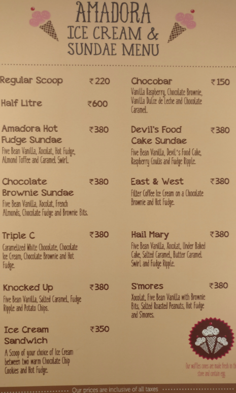 Amadora Gourmet Ice Cream and Sorbet - Nungambakkam - Chennai image 2