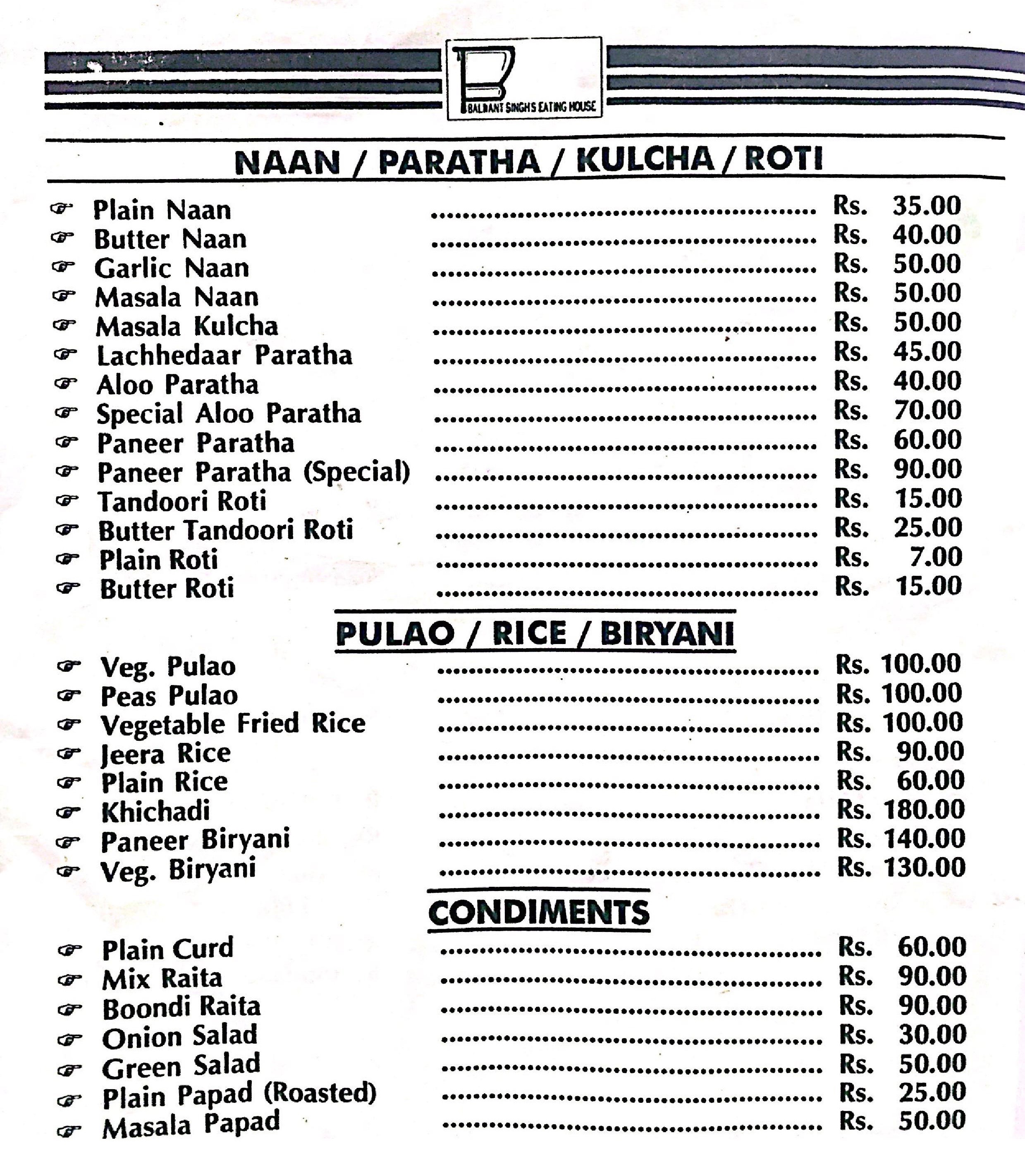 Balwant Singhs Eating House - Bhawanipur - Kolkata image 1