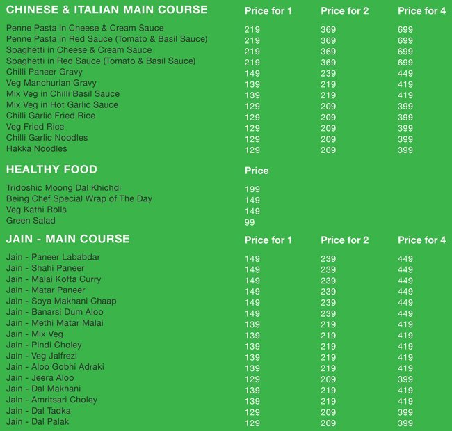 Being Chef - Pure Veg Kitchen - Sector 14 - Gurgaon image 4