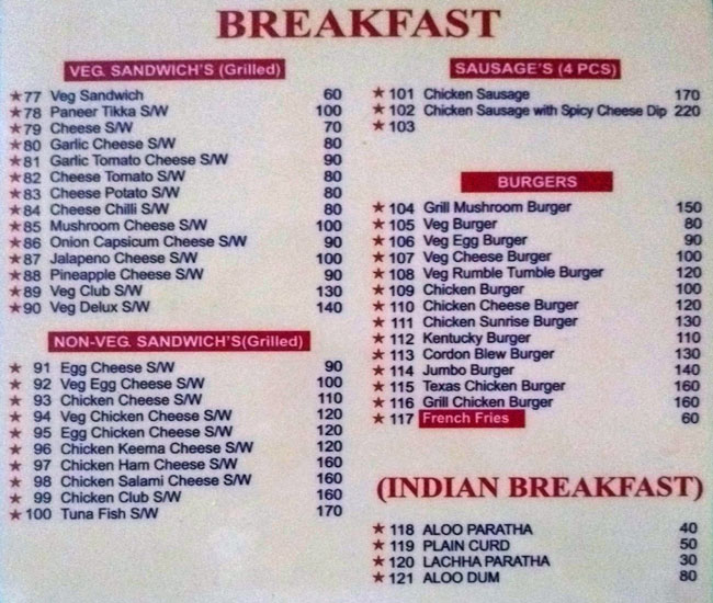 Blue Sky Cafe - Park Street - Kolkata image 12