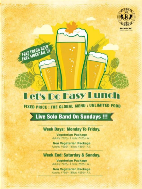 Brewocrat : Brewery Skybar & Kitchen - South City 2 - Gurgaon image 15