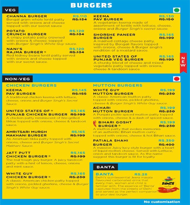 Burger Singh - Sohna Road - Gurgaon image 1