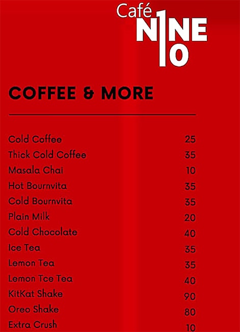 Cafe Nine Ten - Sinhagad Road - Pune image 2