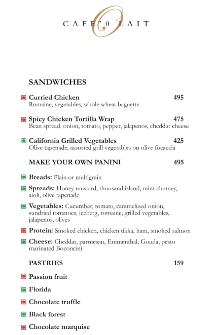 Cafe O'Lait - Hilton Garden Inn - South City 2 - Gurgaon image 2