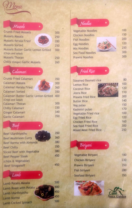 Cafe Spice Garden - Kovalam - Trivandrum image 4