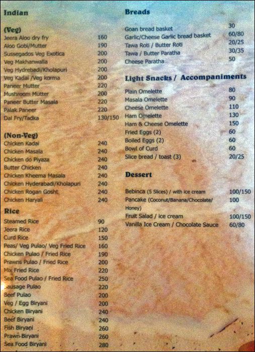 Cafe Sussegado Souza - Calangute - Goa image 4