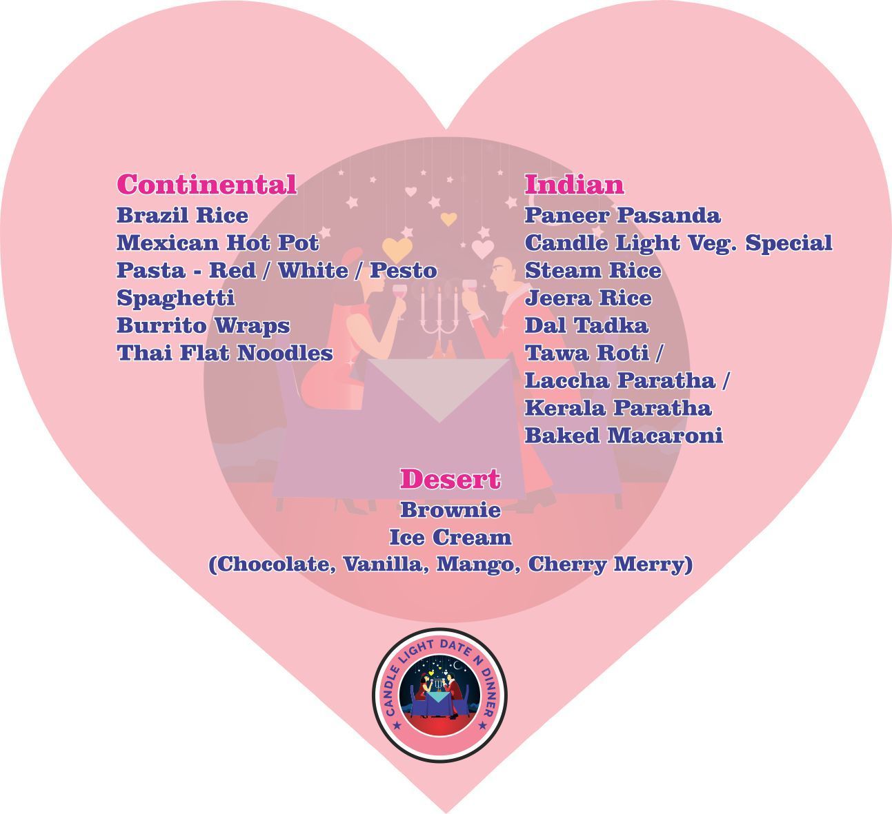 Candle Light Date N Dinner - Navrangpura - Ahmedabad image 1