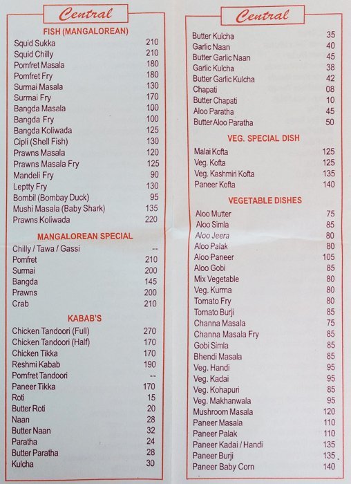 Central Lunch Home - Colaba - Mumbai image 4