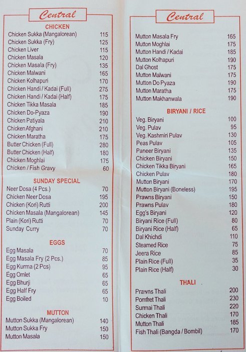 Central Lunch Home - Colaba - Mumbai image 1