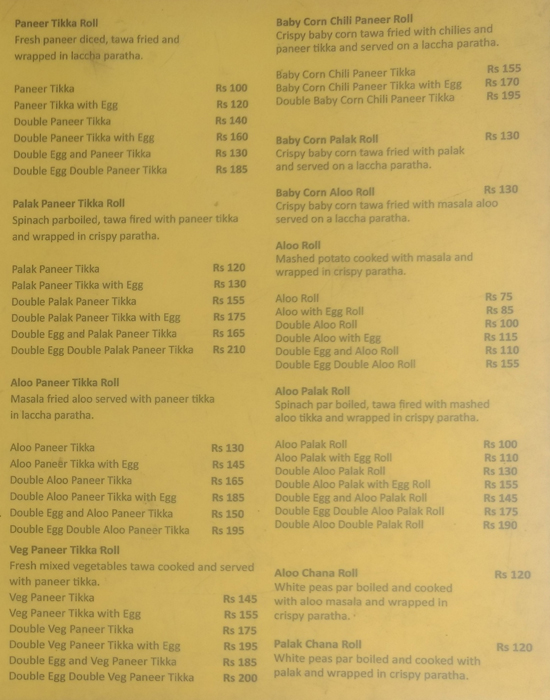 Chakum Chukum Calcutta On A Roll - Indiranagar - Bangalore image 4