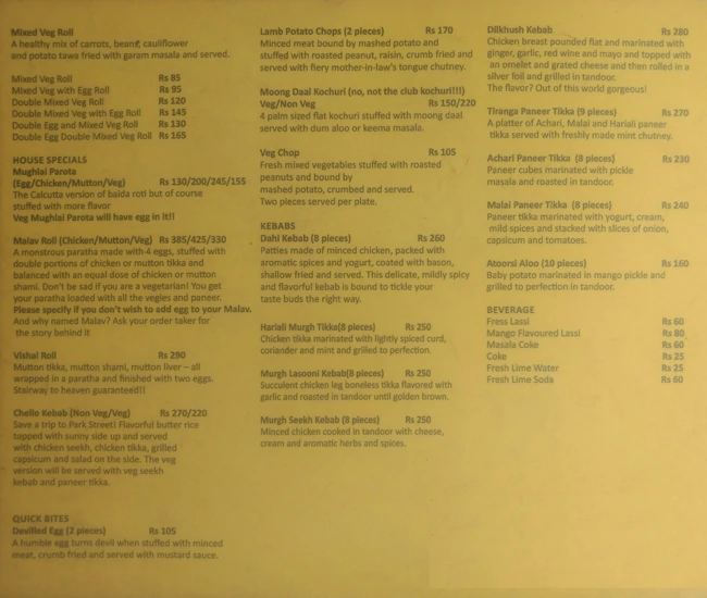 Chakum Chukum Calcutta On A Roll - Indiranagar - Bangalore image 1