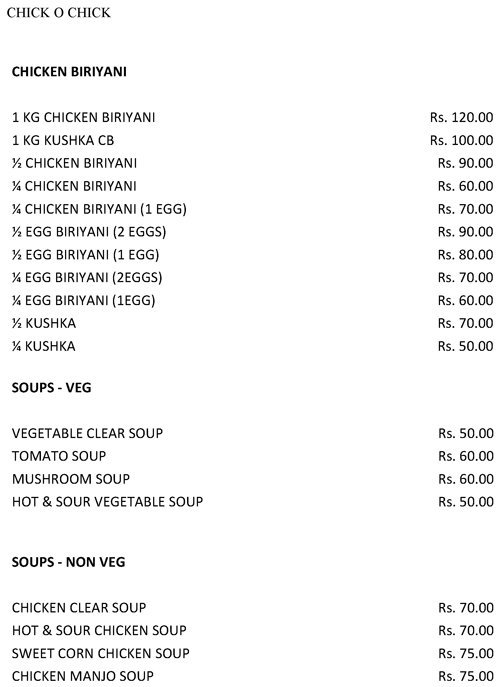 Chick 'O' Chick - Thiruvanmiyur - Chennai image 1