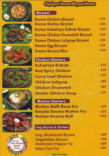 Chickpet Donne Biryani House - Ambattur - Chennai image 1