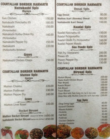 Courtallam Border Rahmath Kadai - T. Nagar - Chennai image 1