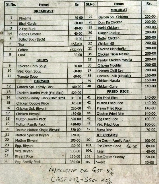 Garden Restaurant Hyderabad - S D Road - Secunderabad image 2