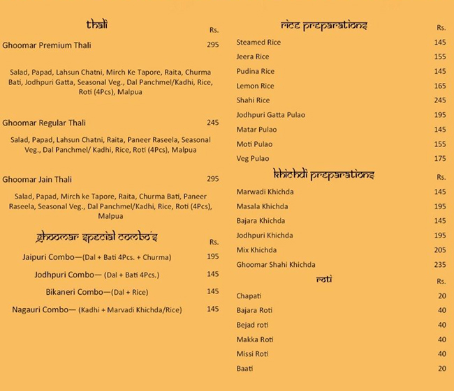 Ghoomar Traditional Thali Restaurant - Connaught Place - New Delhi image 6