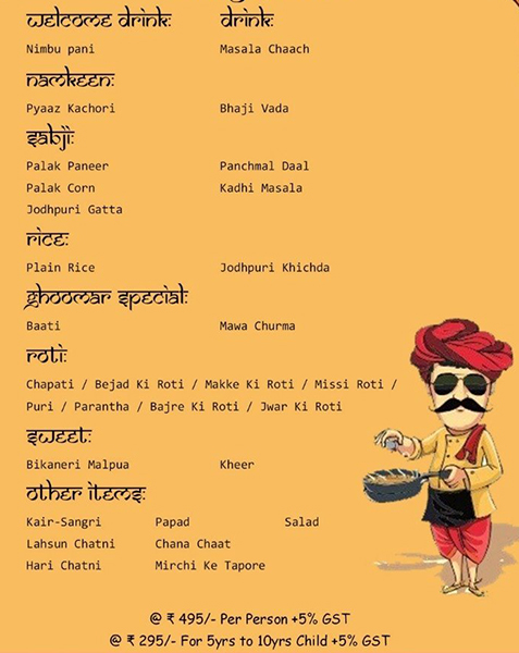 Ghoomar Traditional Thali Restaurant - Connaught Place - New Delhi image 3