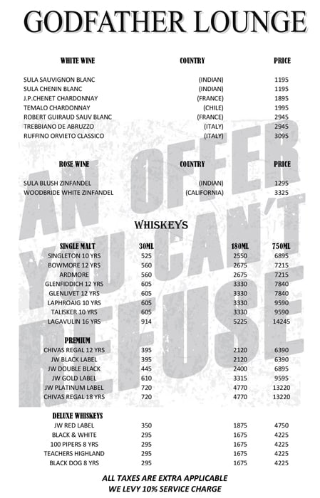 Godfather Lounge & Bistro - DLF Cyber City - Gurgaon image 10