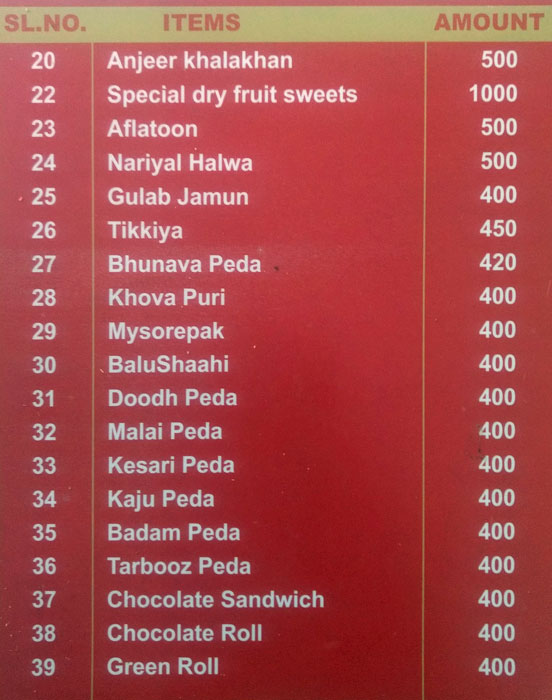 Hameedi Confectioner & Co. - Nampally - Hyderabad image 3