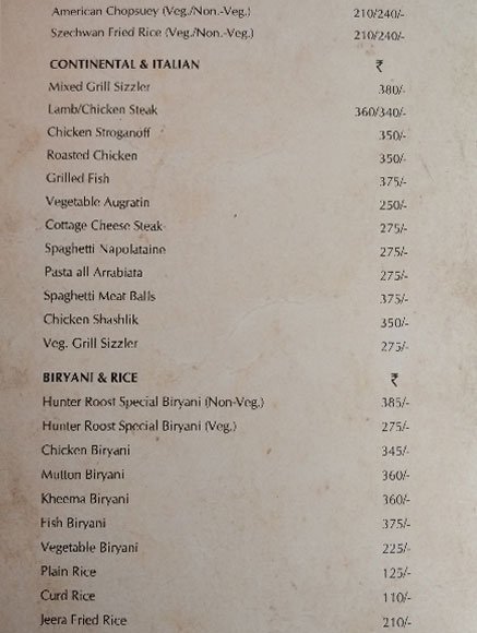 Hunter's Roost Restaurant - S P Road - Secunderabad image 24