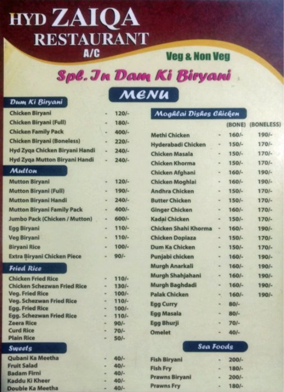 Hyderabad Zyqa Restaurant - Panjagutta - Hyderabad image 2