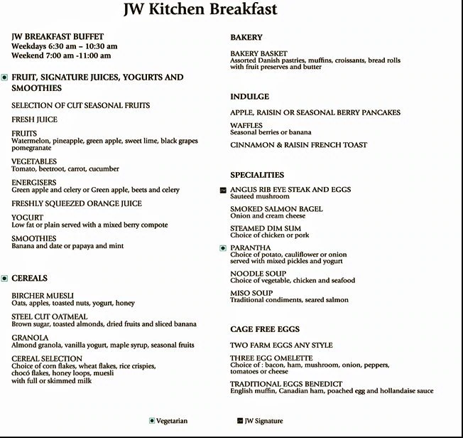 JW Kitchen - JW Marriott Bengaluru - Lavelle Road - Bangalore image 1