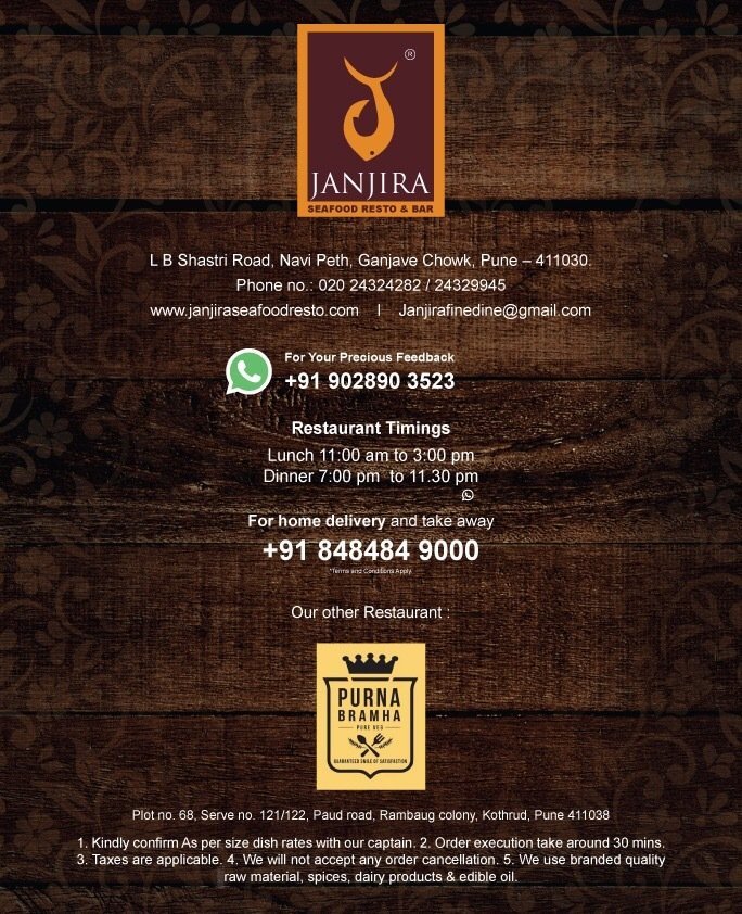 Janjira Sea Food Resto & Bar - Navi peth - Pune image 20