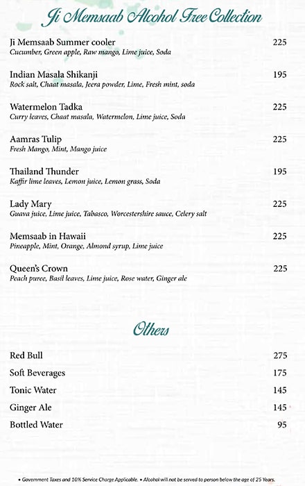 Ji Memsaab - Indian Terrace Restaurant & Bar - Sector 49 - Gurgaon image 8