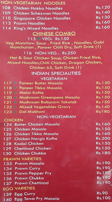 King's Kitchen - Anna Nagar East - Chennai image 3