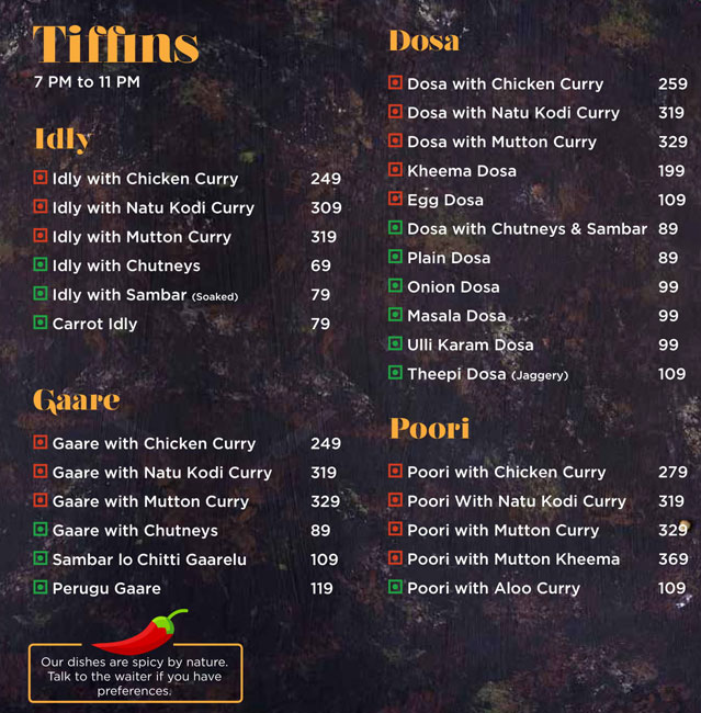 Kodi Kura Chitti Gaare - Kondapur - Hyderabad image 1