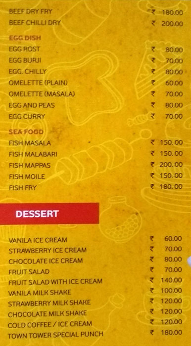 Marhaba Restaurant - Town Tower Hotel - Palayam - Trivandrum image 4