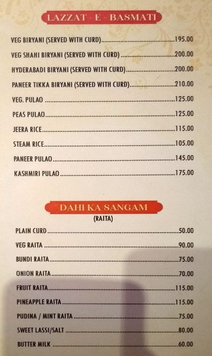 Menu Restaurant - Kotra - Ajmer image 14