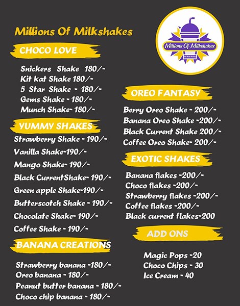 Millions Of Milkshakes - Anna Nagar West - Chennai image 1