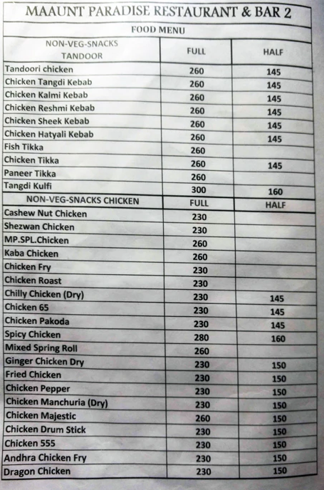 Mount Paradise Restaurant - S D Road - Secunderabad image 15