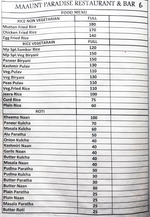 Mount Paradise Restaurant - S D Road - Secunderabad image 10