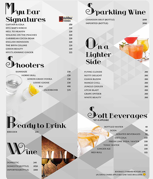 Myu Bar at Gilly's Redefined - Koramangala 4th Block - Bangalore image 2