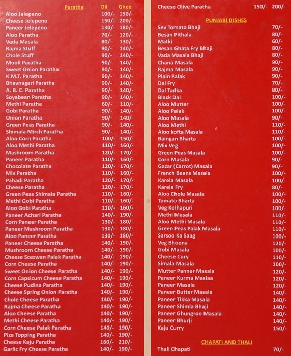 Nandu's Paratha - Dhole Patil Road - Pune image 3