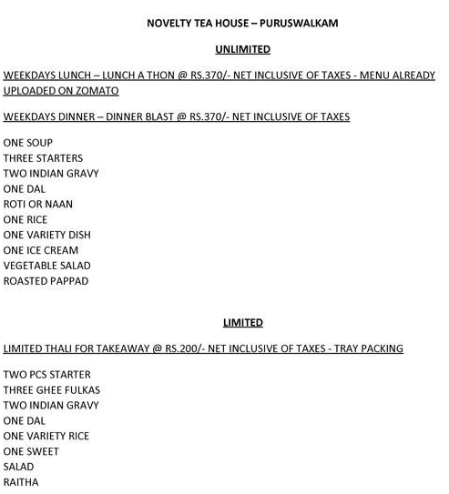 Novelty Tea House - Purasavakkam - Chennai image 10