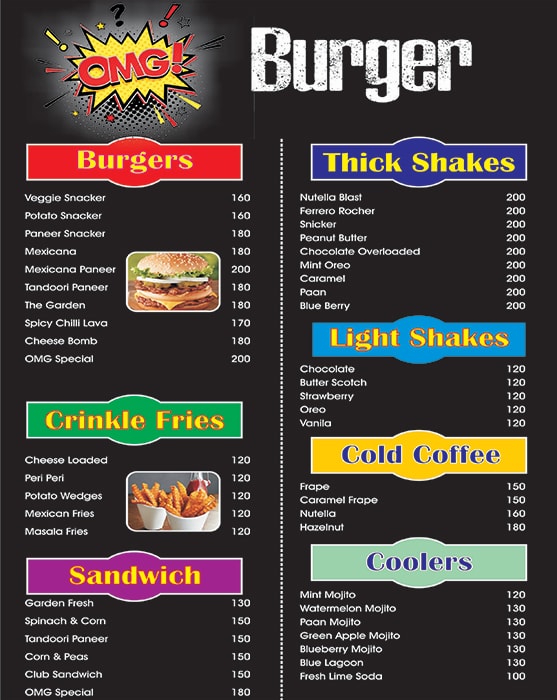 OMG Burger - Sector 7 - Gurgaon image 1