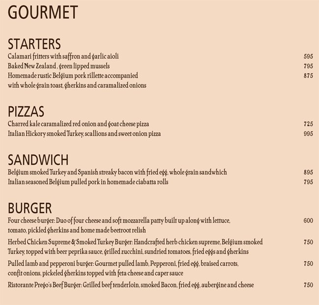 Ristorante Prego - Nariman Point - Mumbai image 1