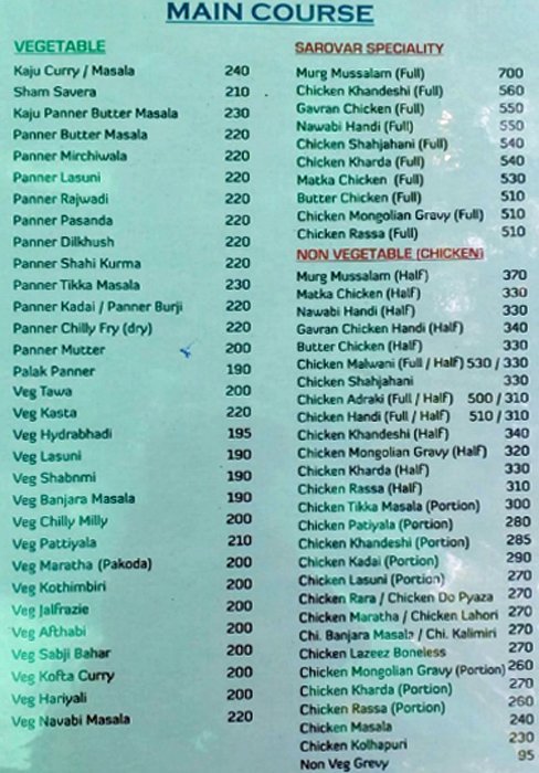 Sarovar Restaurant & Bar - Deccan Gymkhana - Pune image 8