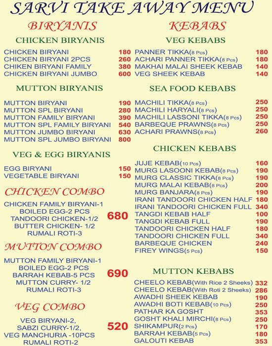 Sarvi Restaurant - Banjara Hills - Hyderabad image 20