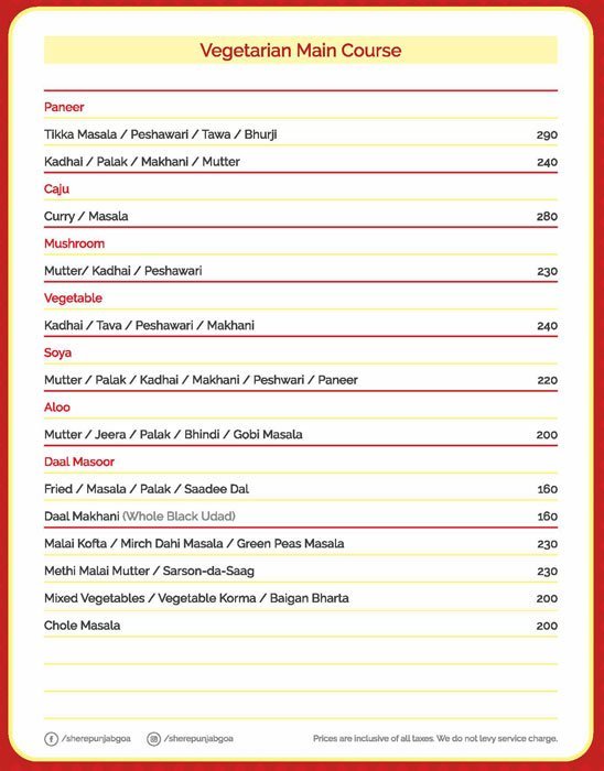 Sher E Punjab Restaurant - Panjim - Goa image 14