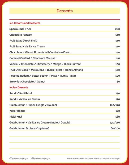 Sher E Punjab Restaurant - Panjim - Goa image 8