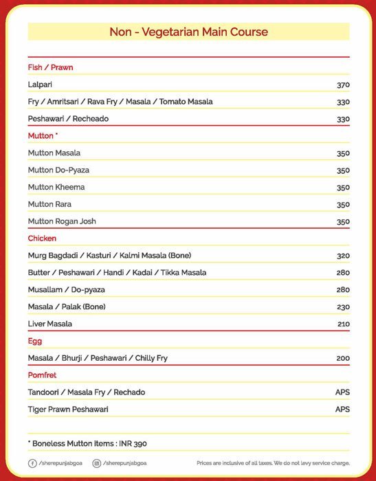 Sher E Punjab Restaurant - Panjim - Goa image 13