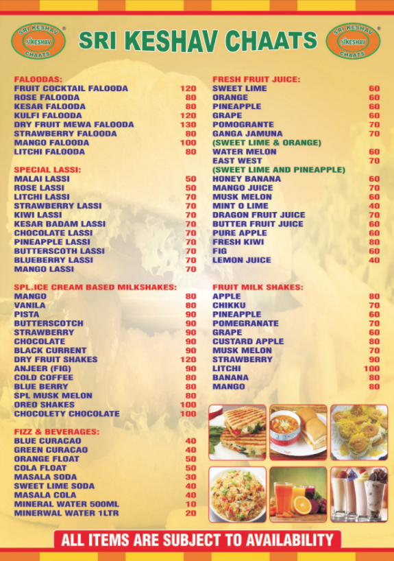 Sri Keshav Chats - Vepery - Chennai image 4