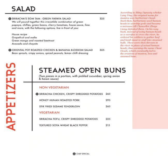 Sriracha - UB City Mall - Lavelle Road - Bangalore image 1