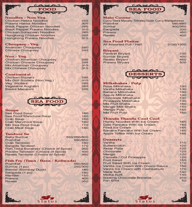 Status The Cocktail Bar - Koregaon Park - Pune image 15